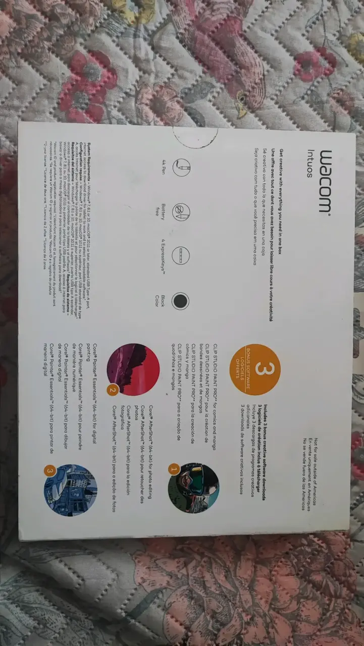 Tableta Gráfica Wacom Intuos Negra con Lápiz - 2