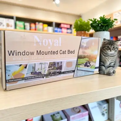 Hamaca para gato montada en ventana Noyal - miniatura 1