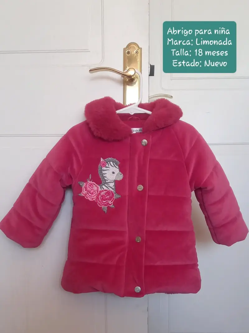 Abrigo para niña - Chaqueta- Forrada
