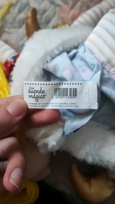 Muñeca de trapo Duende Mágico con vestido colorido - miniatura 4