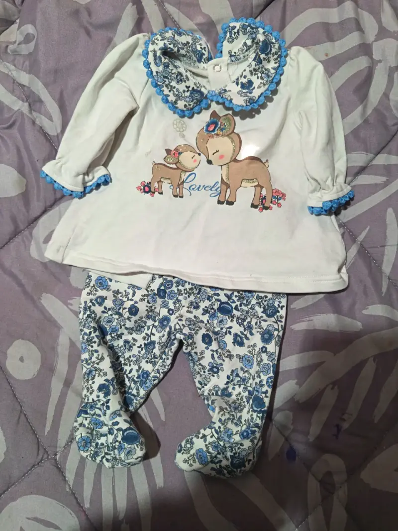 Conjunto de ropa para bebé con estampado de animales - 1
