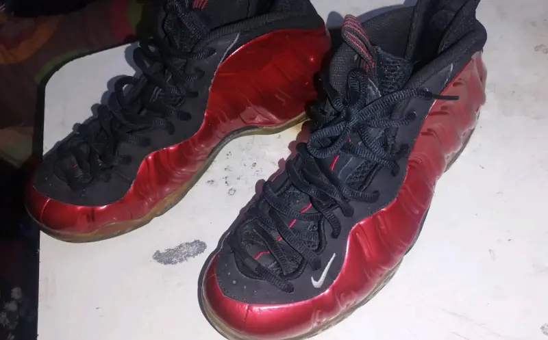 Zapatillas deportivas Nike Foamposite rojas - 1