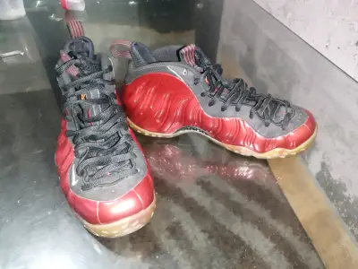 Zapatillas deportivas Nike Foamposite rojas - miniatura 4