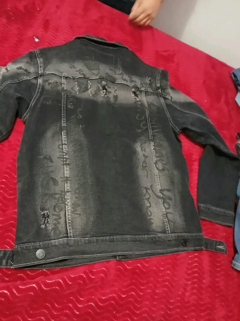 Chaqueta de mezclilla negra Dsquared2 para hombre - 2