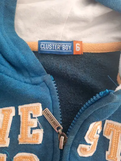 Polerón con capucha azul para niño Cluster Boy - miniatura 2