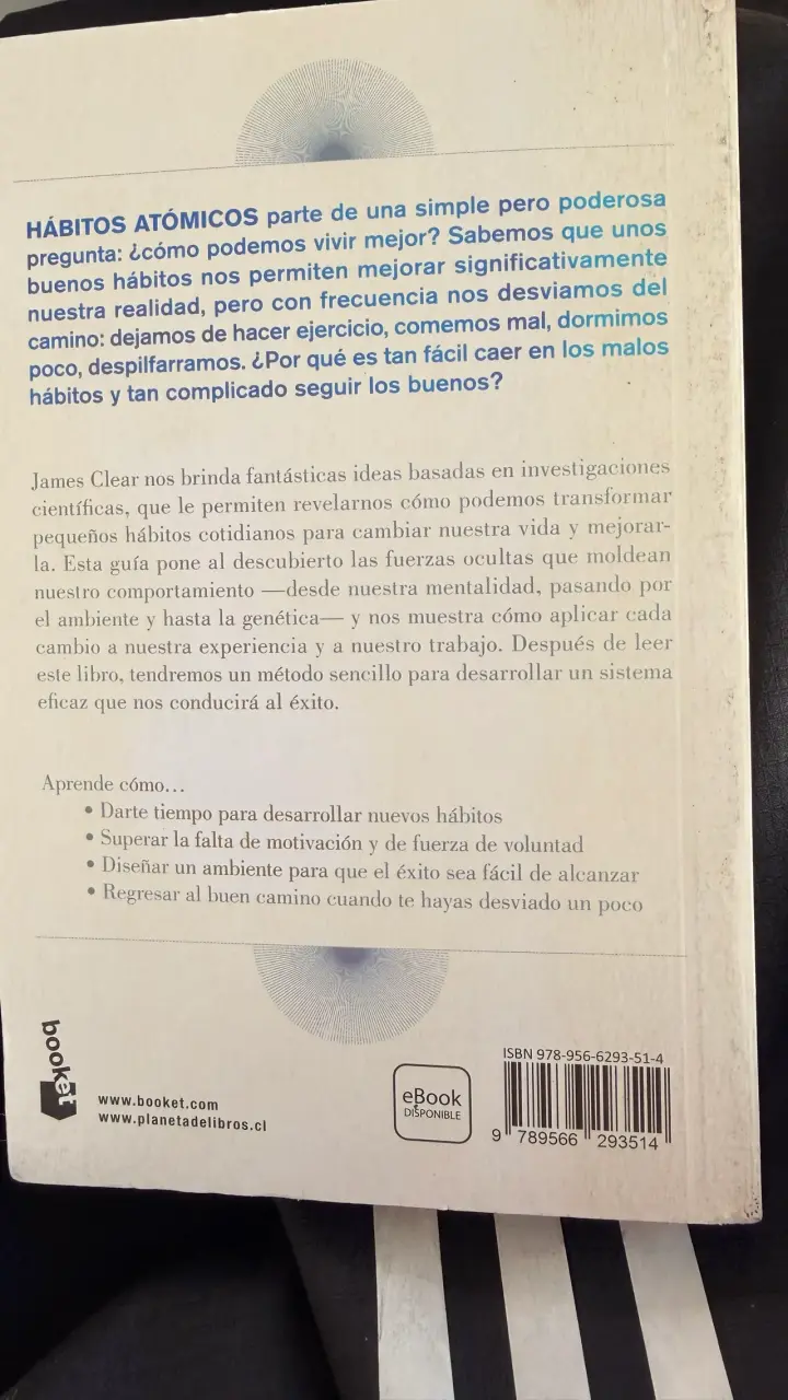 Libro Hábitos Atómicos de James Clear - 2