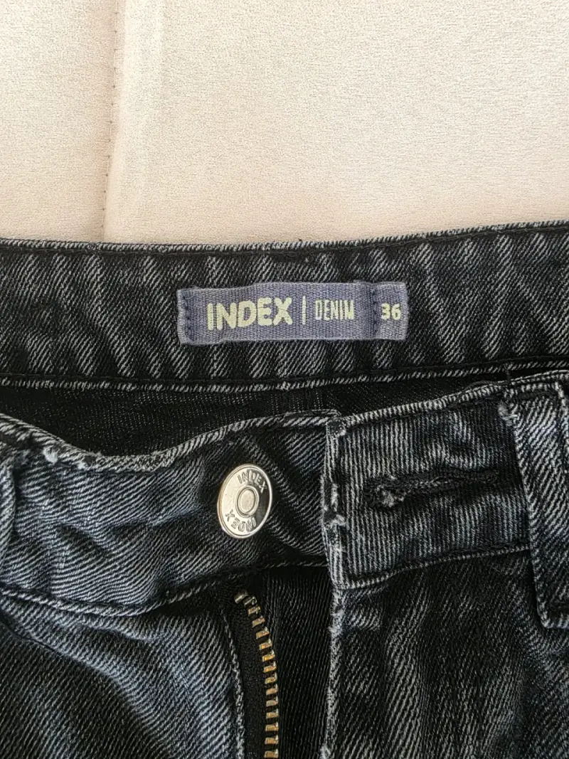 Jeans de mezclilla azul oscuro Index talla 36 - 2