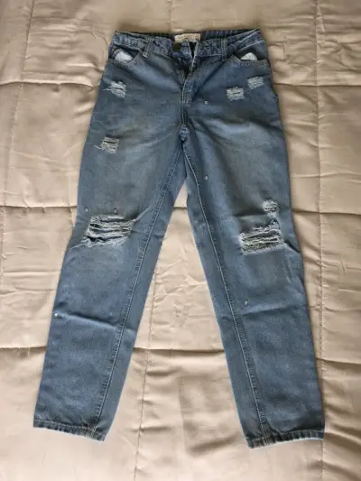 Jeans Denim Life desgastados para mujer talla 36 - miniatura 1