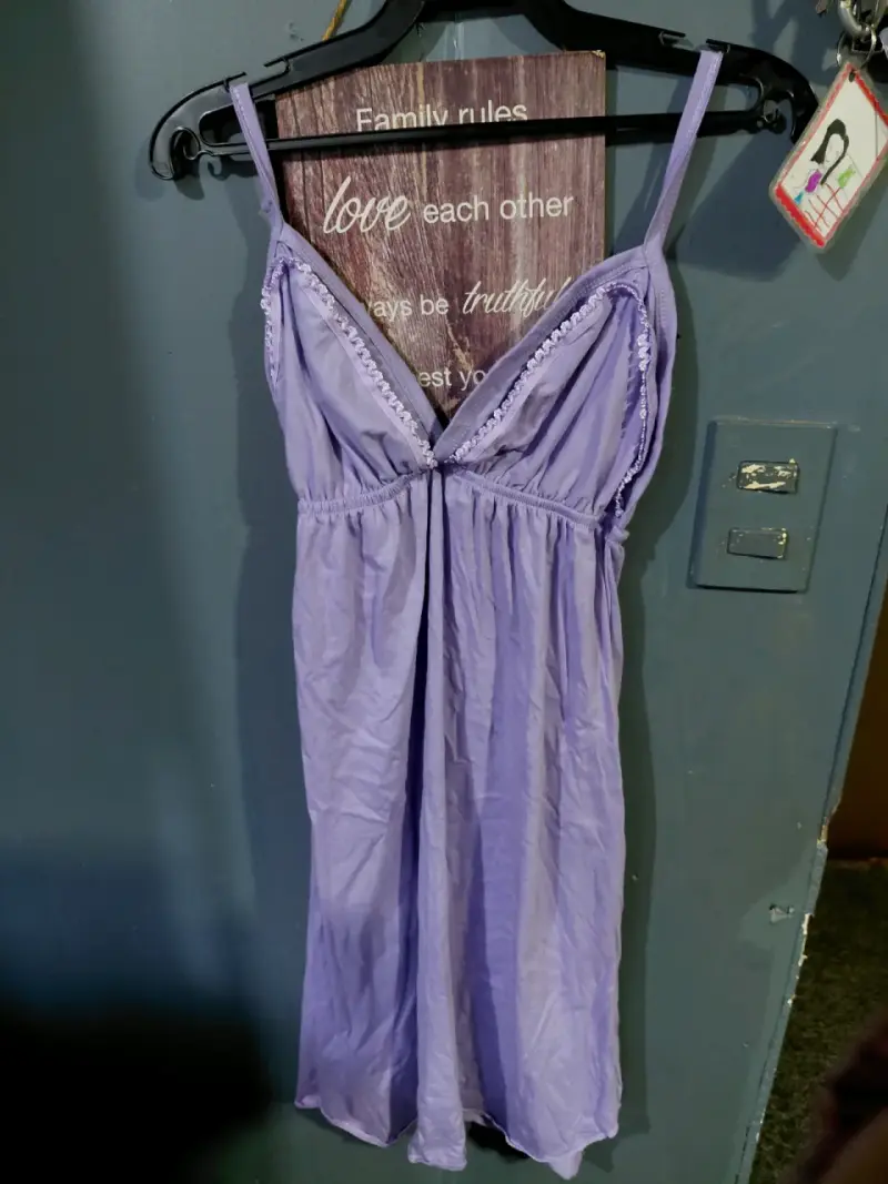 Bata y camisón lila para mujer - 2