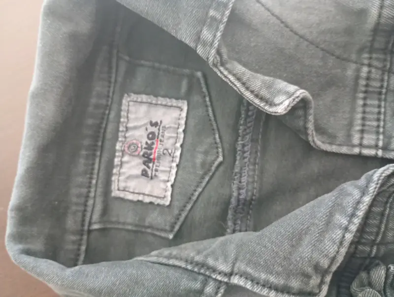 Chaqueta de mezclilla verde para niños - 2