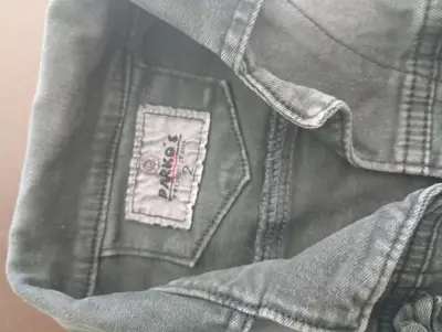 Chaqueta de mezclilla verde para niños - miniatura 2