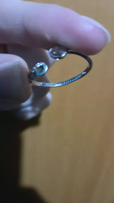 Anillo de plata ajustable con corazón e infinito - miniatura 4