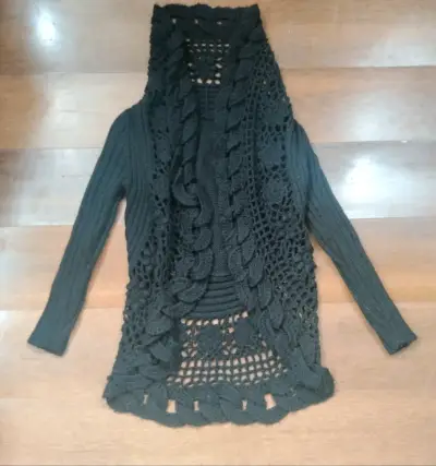 Cárdigan Chaleco Largo De Mujer (Talla L) - miniatura 4