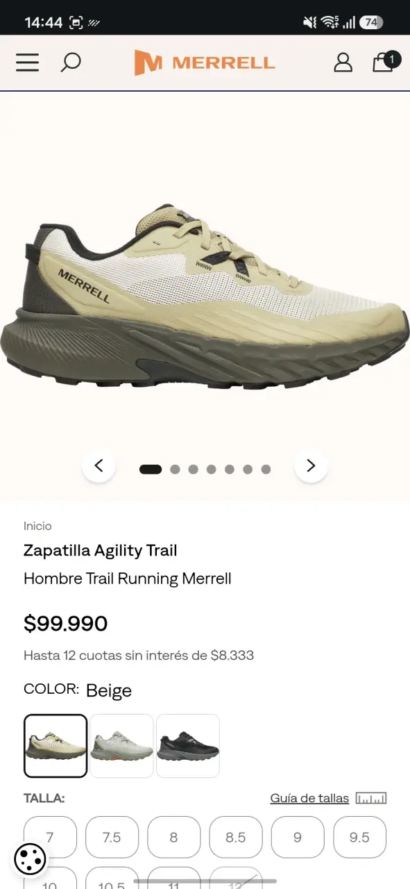 Zapatillas merrell agility trail - 2