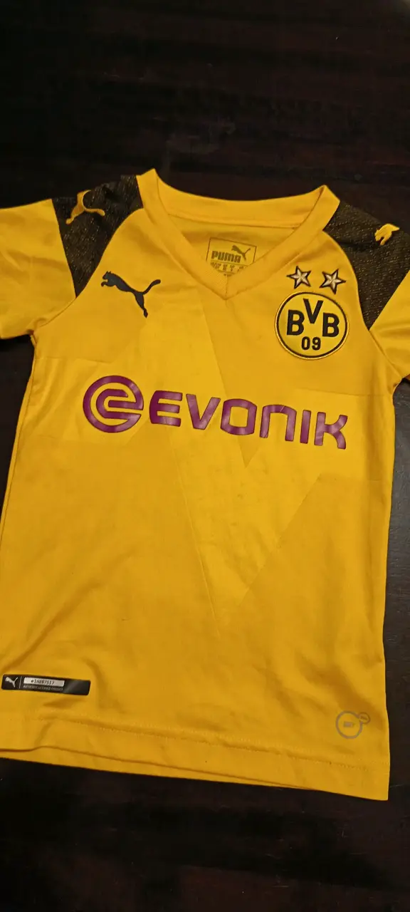 Camiseta Borussia Dortmund Puma amarilla bebe 1/2 - 1