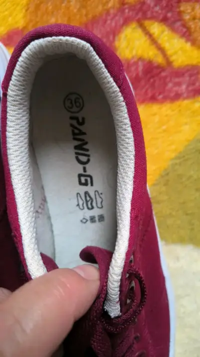 Zapatillas deportivas burdeos para mujer talla 36 - miniatura 1