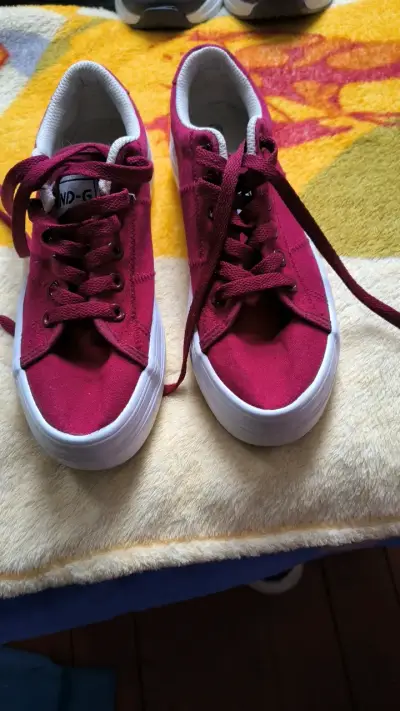 Zapatillas deportivas burdeos para mujer talla 36 - miniatura 3
