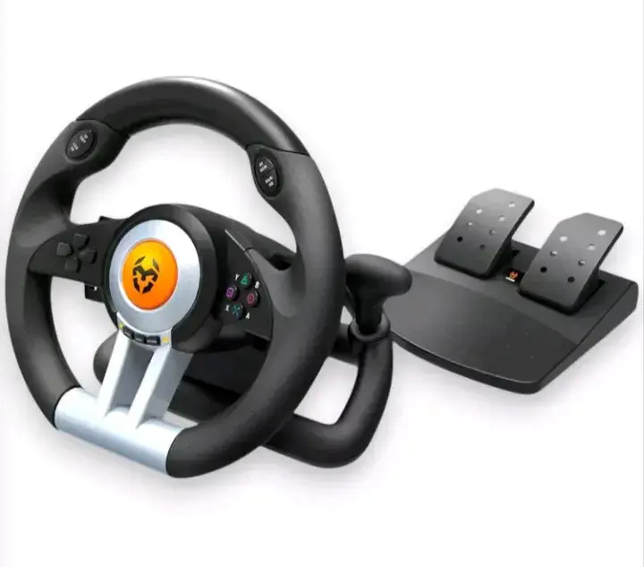 Volante de carreras con pedales para videojuegos