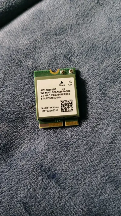 Tarjeta de Red WiFi MediaTek MT7922A22M - miniatura 1