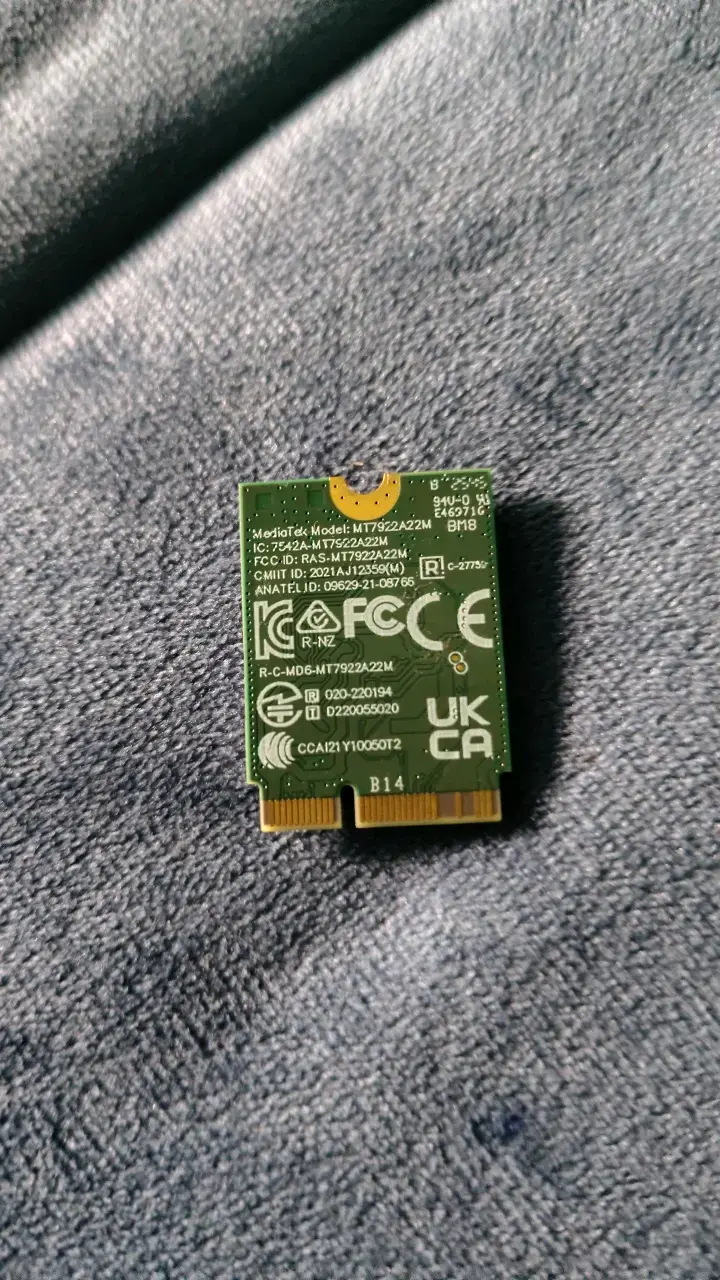 Tarjeta de Red WiFi MediaTek MT7922A22M - 2