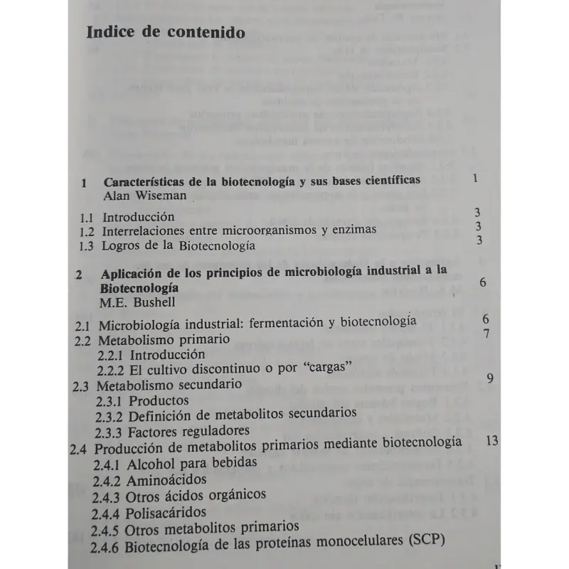 Libro Principios de Biotecnología de Alan Wiseman - 3