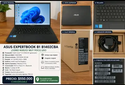 ASUS ExpertBook B1 B1402CBA – ¡Como nuevo! - miniatura 1