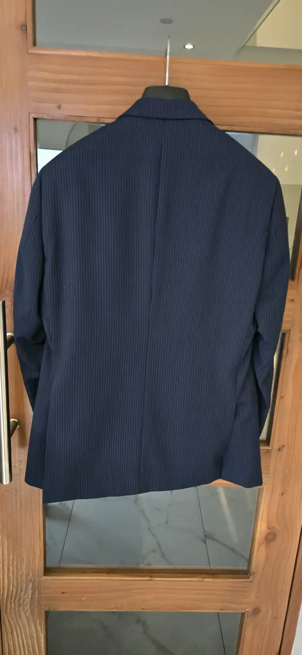 Traje azul a rayas Trial talla 46 - 2