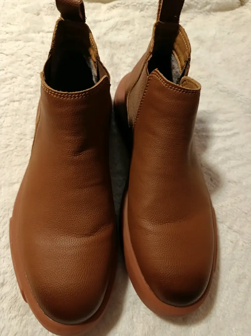 Botines de cuero marrón para hombre - 2