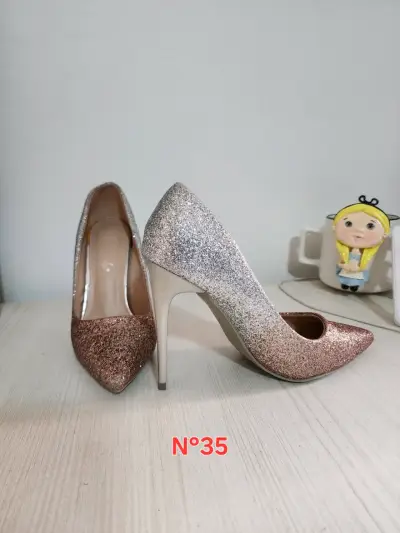 Tacones brillantes en degradado talla 35 - miniatura 1