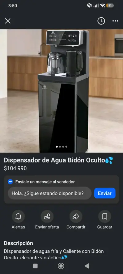 Dispensador de Agua Fría y Caliente con Bidón Oculto - miniatura 3
