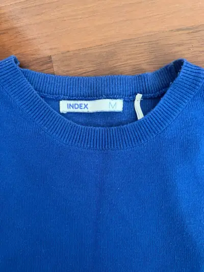 Top azul sin mangas con cintas Index - miniatura 2