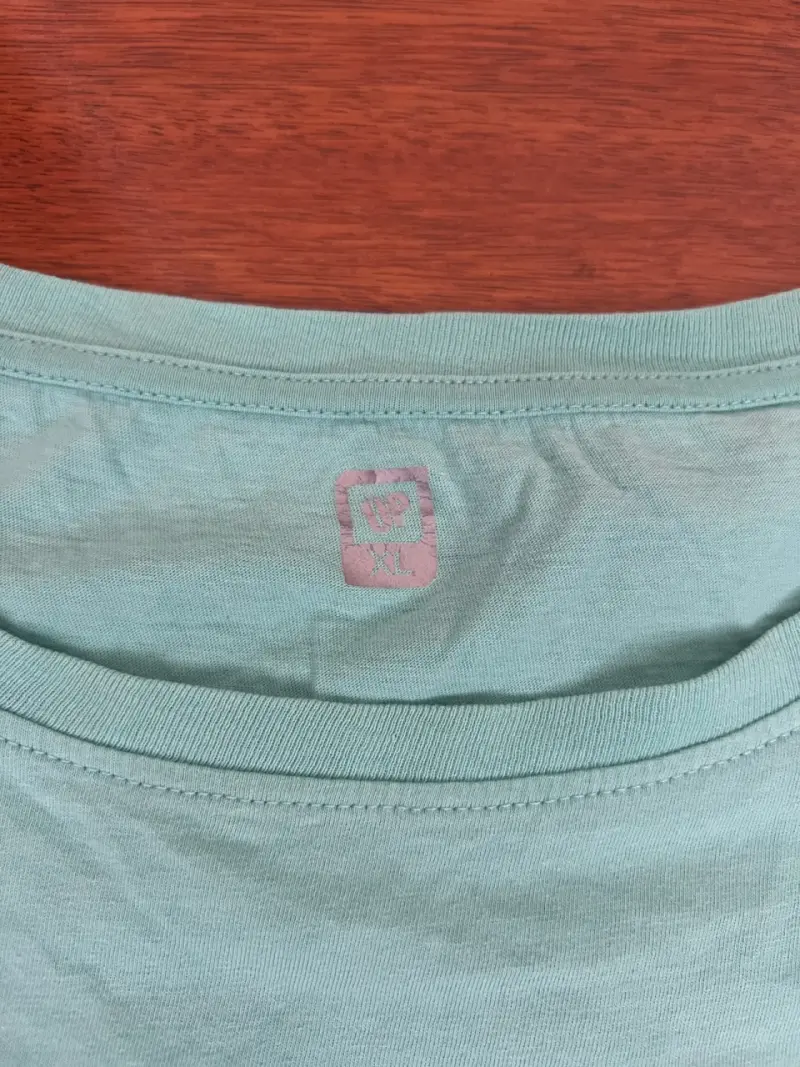 Polera crop top verde menta talla XL - 3