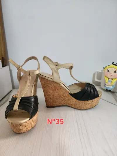 Sandalias de Cuña de Corcho Talla 35 - miniatura 1