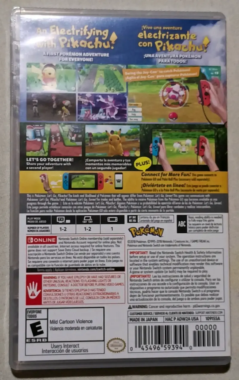 Juego Nintendo Switch Pokémon Let's Go Pikachu - 2