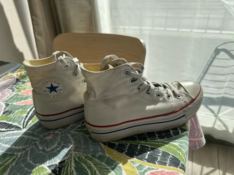Zapatillas Converse All Star Plataforma Blancas - 4