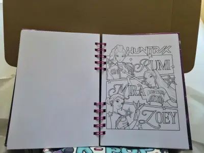 Set de Papelería K-Pop con Cuaderno y Marcadores - miniatura 5