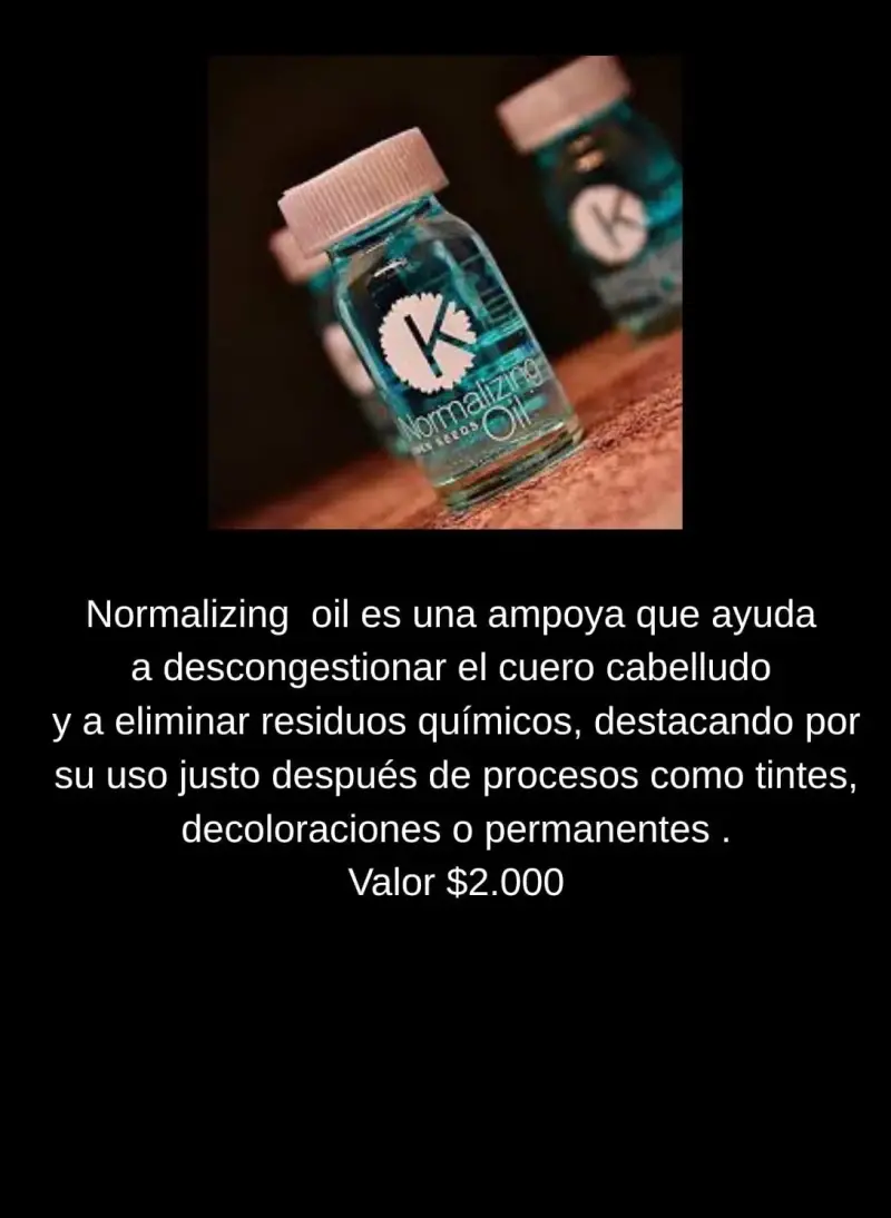 Ampolla Normalizing Oil para Cabello