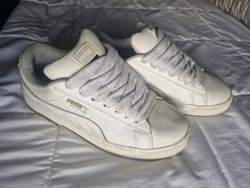 Zapatillas blancas Puma Suede XL para hombre - 1