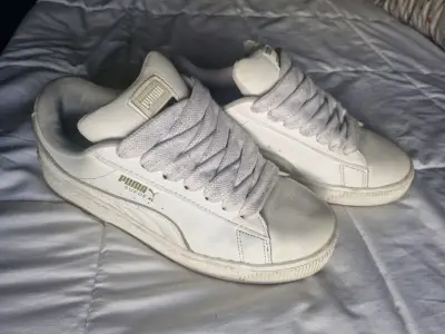 Zapatillas blancas Puma Suede XL para hombre - miniatura 1