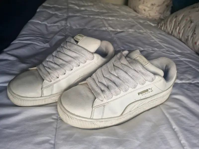 Zapatillas blancas Puma Suede XL para hombre - 2
