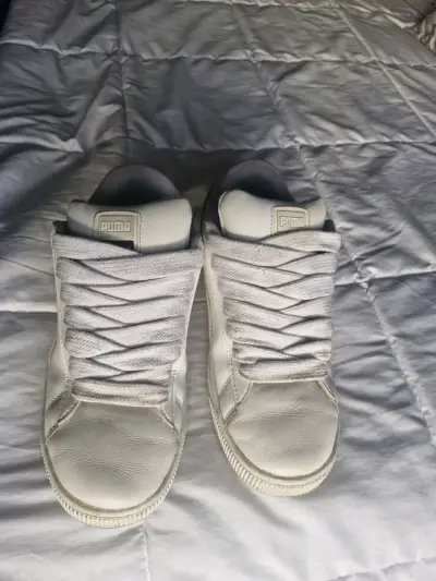 Zapatillas blancas Puma Suede XL para hombre - miniatura 3