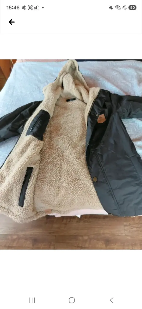 Chaqueta negra con forro de lana Buffalo - 1
