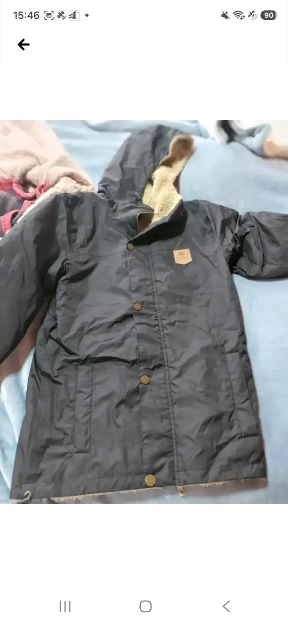 Chaqueta negra con forro de lana Buffalo - 3