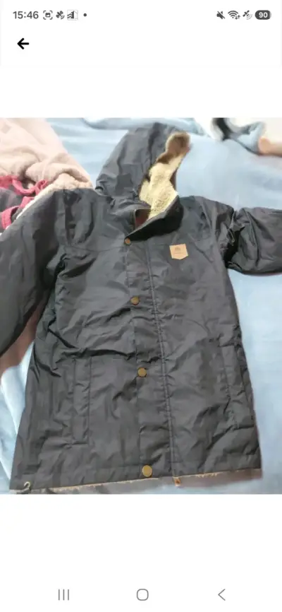 Chaqueta negra con forro de lana Buffalo - miniatura 3
