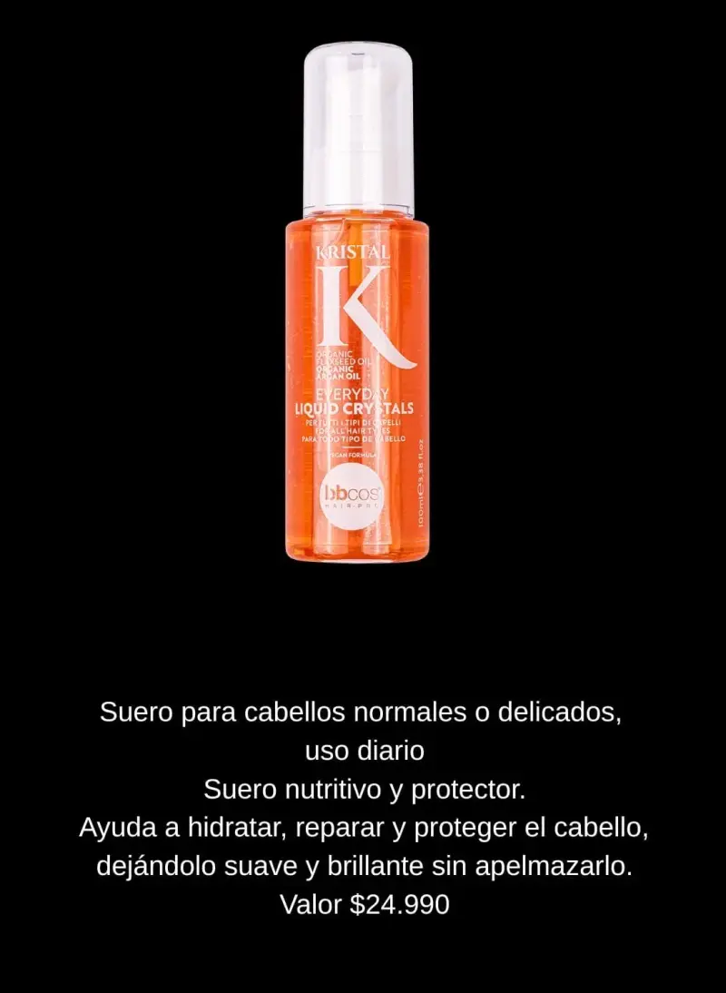 Suero Capilar Kristal K para Cabello Delicado
