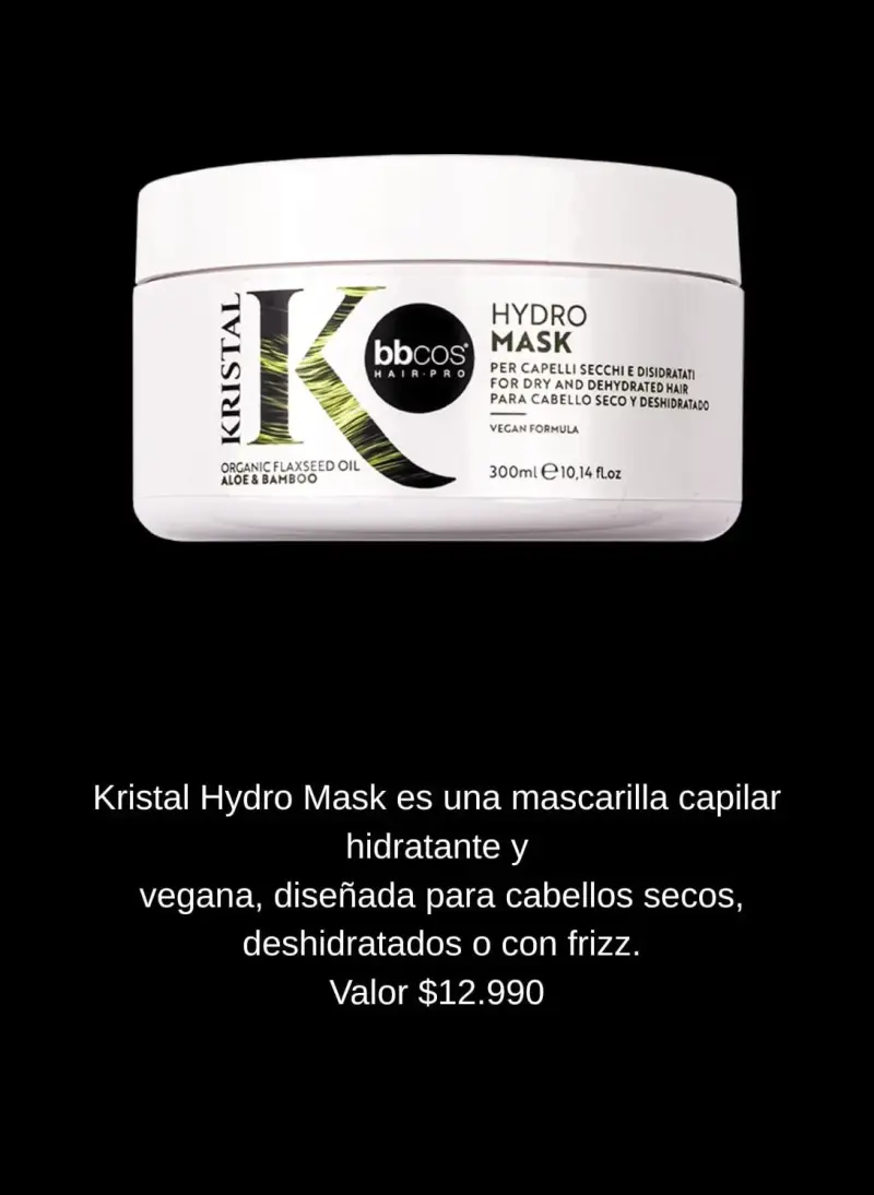 Mascarilla Capilar Hidratante Kristal Hydro Mask 300ml