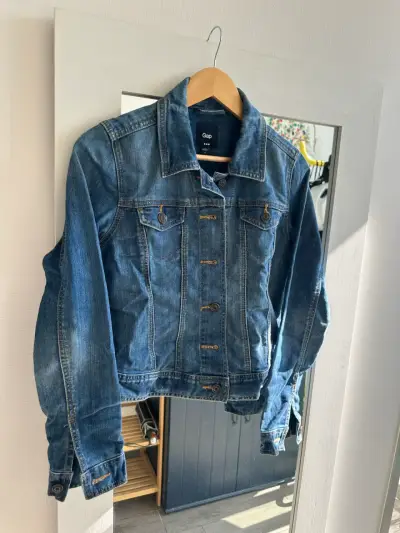 Chaqueta de Mezclilla Azul Gap Mujer - miniatura 1