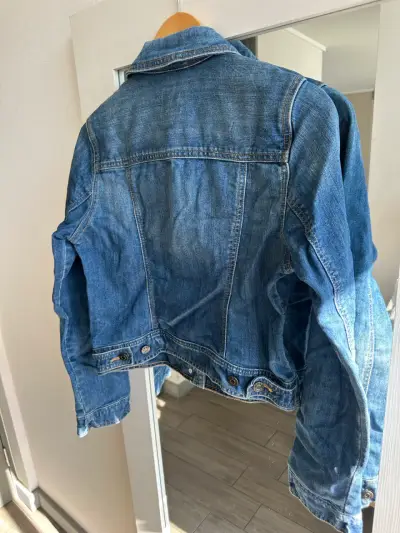 Chaqueta de Mezclilla Azul Gap Mujer - miniatura 3