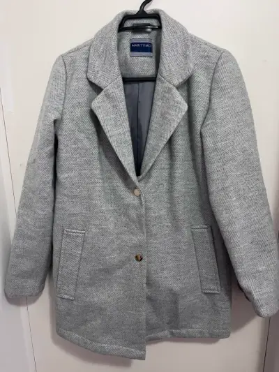 Abrigo gris de lana Marittimo para mujer - miniatura 1