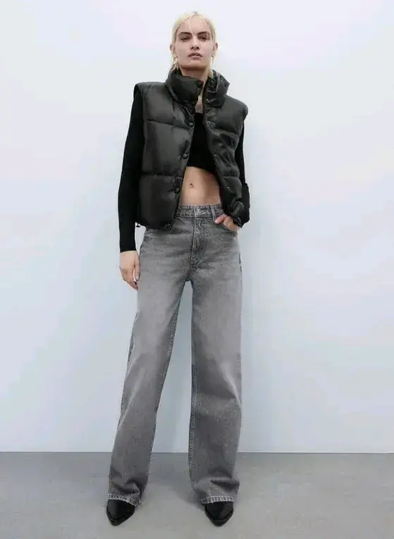 Chaqueta puffer sin mangas Zara para mujer - 3